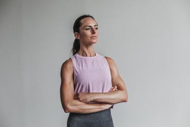 Nobull Muscle (Madison) Women's Tank Tops Pink | Australia (JM9176)